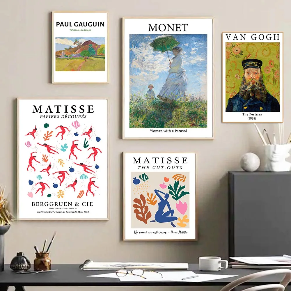 

Henri Matisse Retro Posters And Prints Abstract Landscape Wall Art Vintage Canvas Painting Pictures For Living Room Home Decor