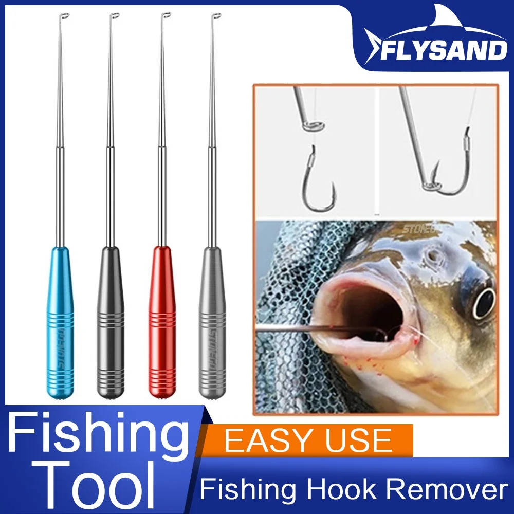 FLYSAND Stainless Steel Easy Fish Hook Remover Safety Fishing Hook Extractor  Detacher Rapid Decoupling Device - AliExpress