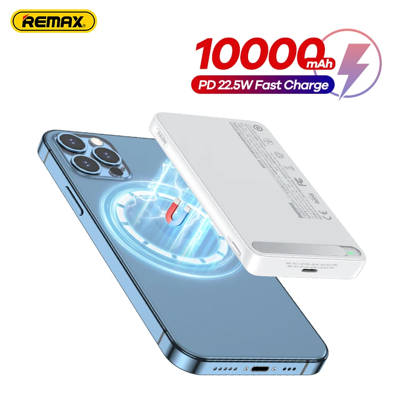 Remax-22-5W-Power-Bank-10000mAh-Wireless-Charger-Magnetic-Quick ...