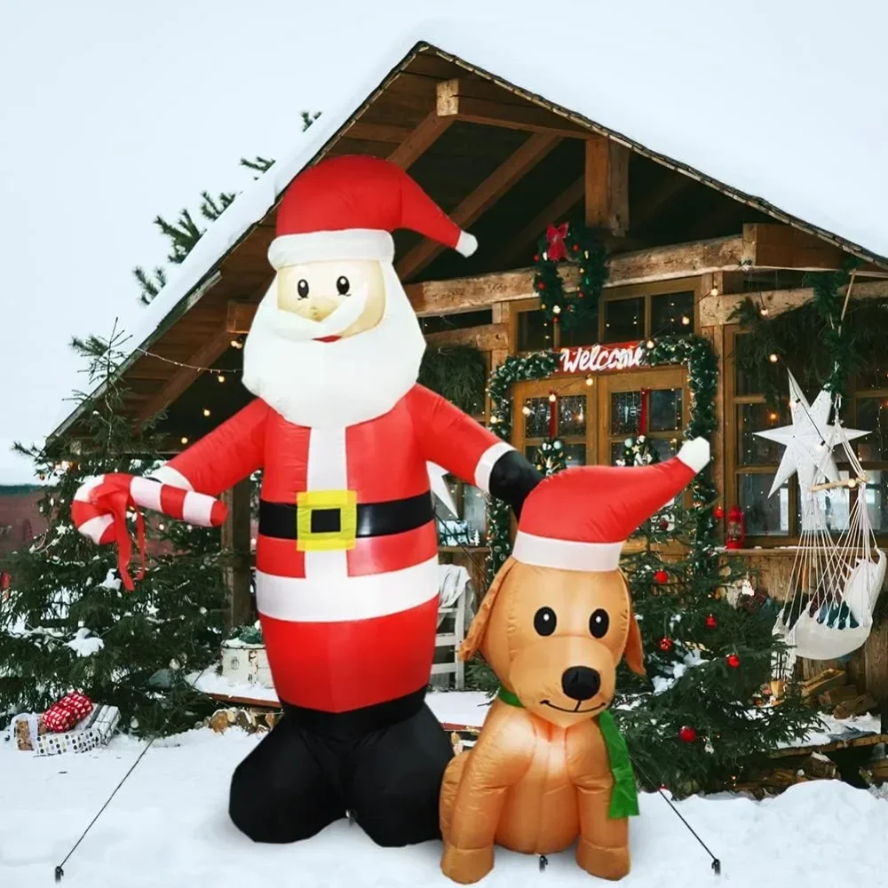 

Yard Home and Garden 6.2Ft Christmas Inflatables Santa Outdoor Decorations Inflatable Santa Claus Lawn Christmas Decoration 2024