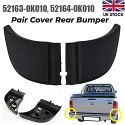 Durable Rear Bumper End Plate Corner Cap Trim - Left & Right (1pair)