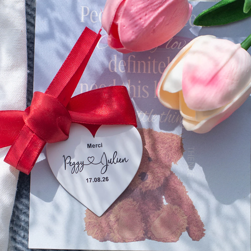 Personalized Card Gold Heart tags Garment Accessories For Handmade Items