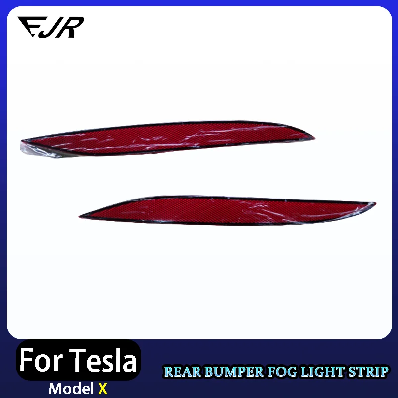 For Tesla Model X Rear Bumper Reflector Fog Light Strip 1034342 1034343 ...