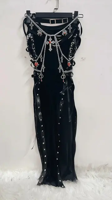 Gothic Punk Lace Up Skirts 2