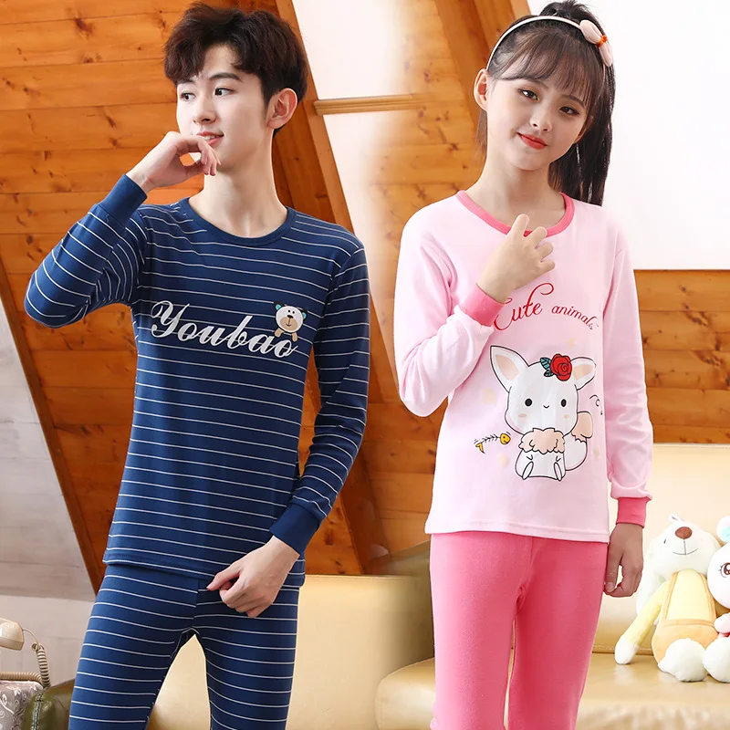 

Long Underwear Suits Cotton Children Spring and Autumn Two-piece Set