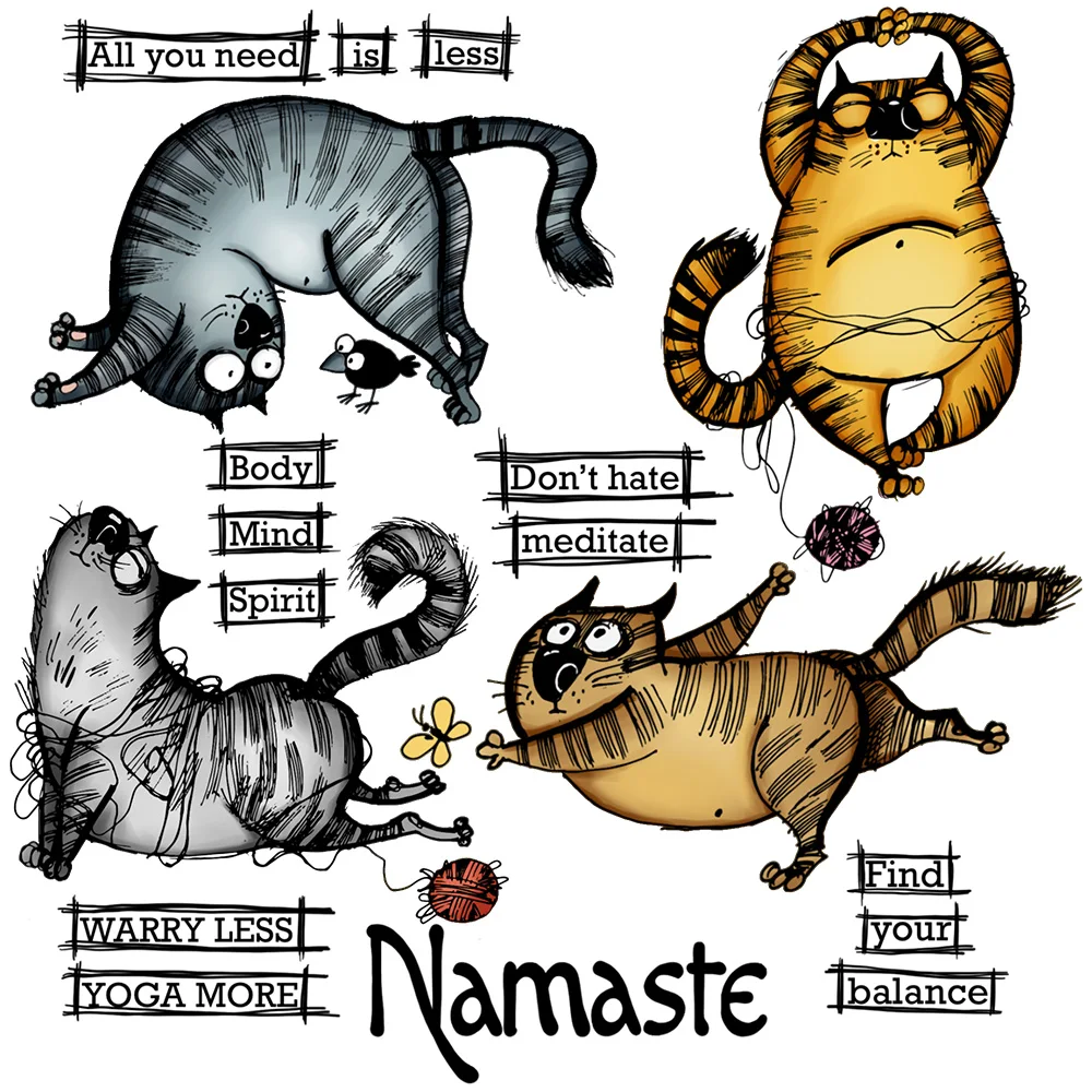 Mangocraft Cute And Funny Fatty Cats Clear Stamp Cutting Dies Diy Scrapbooking Metal Cut Dies Timbri In Silicone Per Diario Di Carte