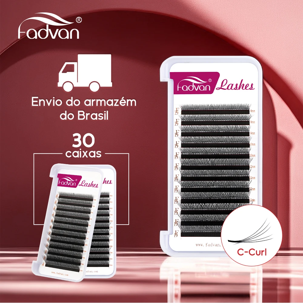 

FADVAN 30 PCS C Crul 3D/4D/5D/6D Shaped Lases MIX LENGTH 0.07mm Eyelash Extensions