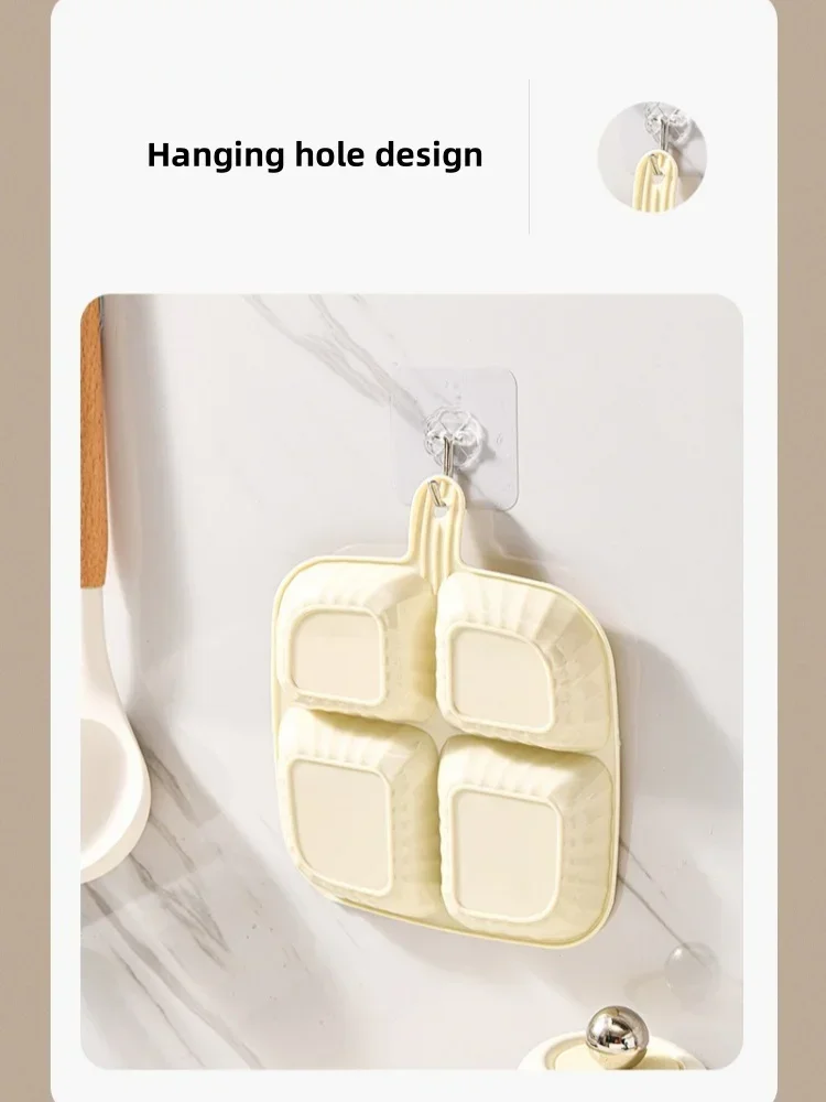 4 Compartment Fruit Plates Dinning-Table Divided Plate