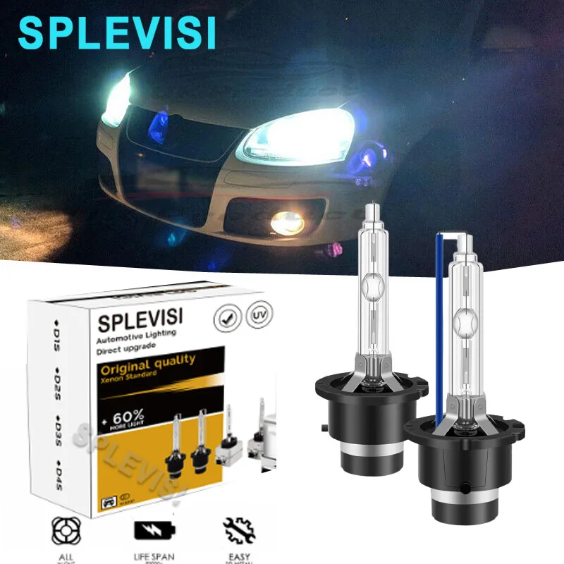 

2x HID White Headlight Low Beam Bulbs For VW Polo 6N2 1999-2001 Bora 1J 1998-2005 Lupo 6X 6E 1998-2005