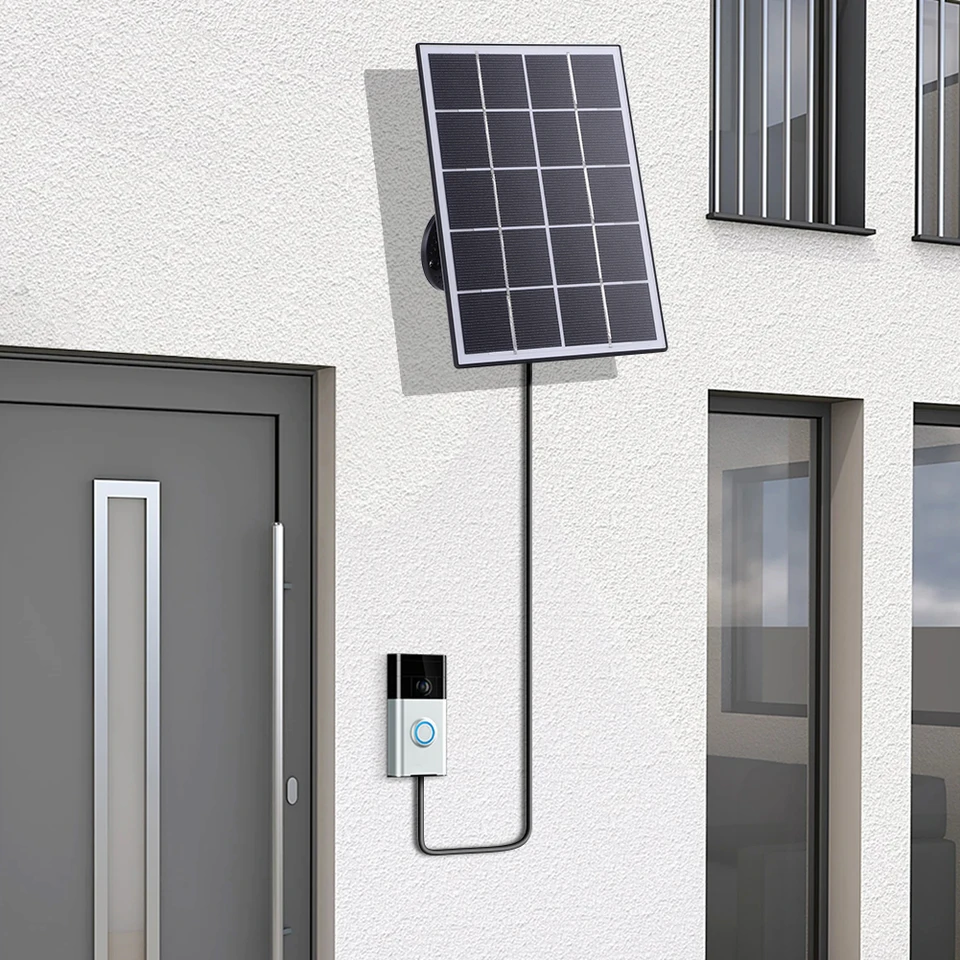 4W IP65 Waterproof Solar Charger for Ring Doorbell
