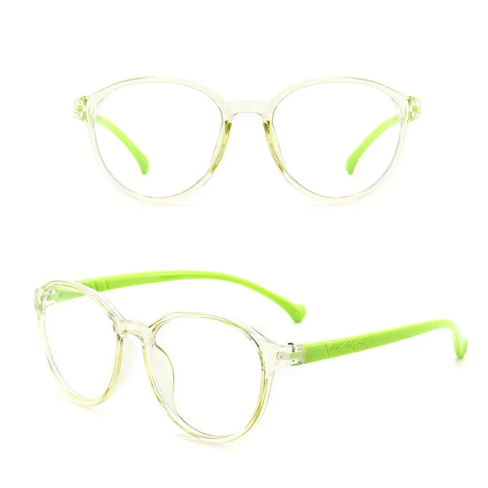 Children Boys Girls Glasses Protection Computer Anti-blue Light Round Eyeglasses Kids Glasses Ultra Light Frame