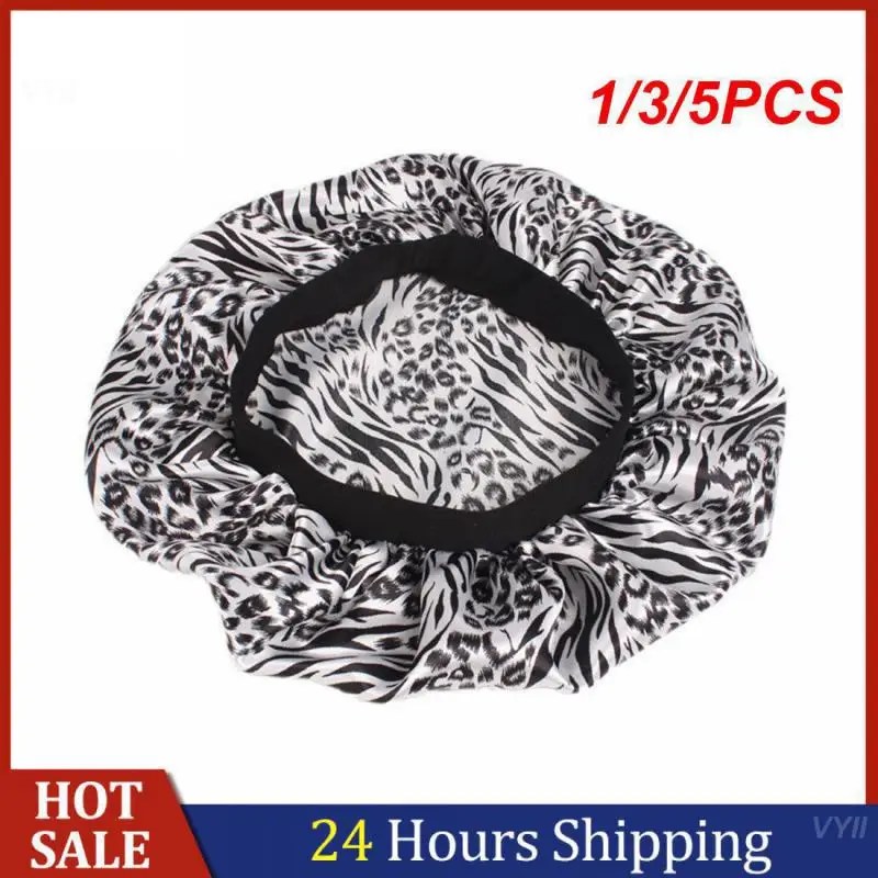 

1/3/5PCS Hair Loss Cute Design Salon Bonnet Soft And Breathable Sleeping Head Cover Night Hat Hair Loss Chemo Satin