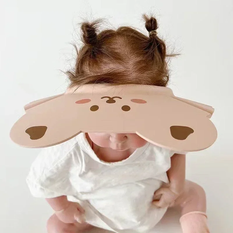 Adjustable Baby Shampoo Cap Soft Hair Wash Hat for Kids Bathing Shower Ear Hair Hat For 0-6 Years Children Head Cover Cap
