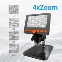 LCD Digital Microscope 4.3 Inch 1080P 1-1000X Magnification Zoom Stereo Microscope Camera with 8 LED Lights for Error Coins 1