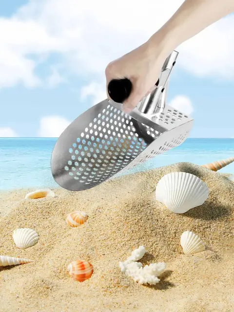 Beach Shovel Sand Flea Rake For Beach Sand Scoop For Metal