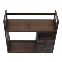 3 Tiers Tabletop Storage Container with 3 Drawers for Office Easy to Assemble 2