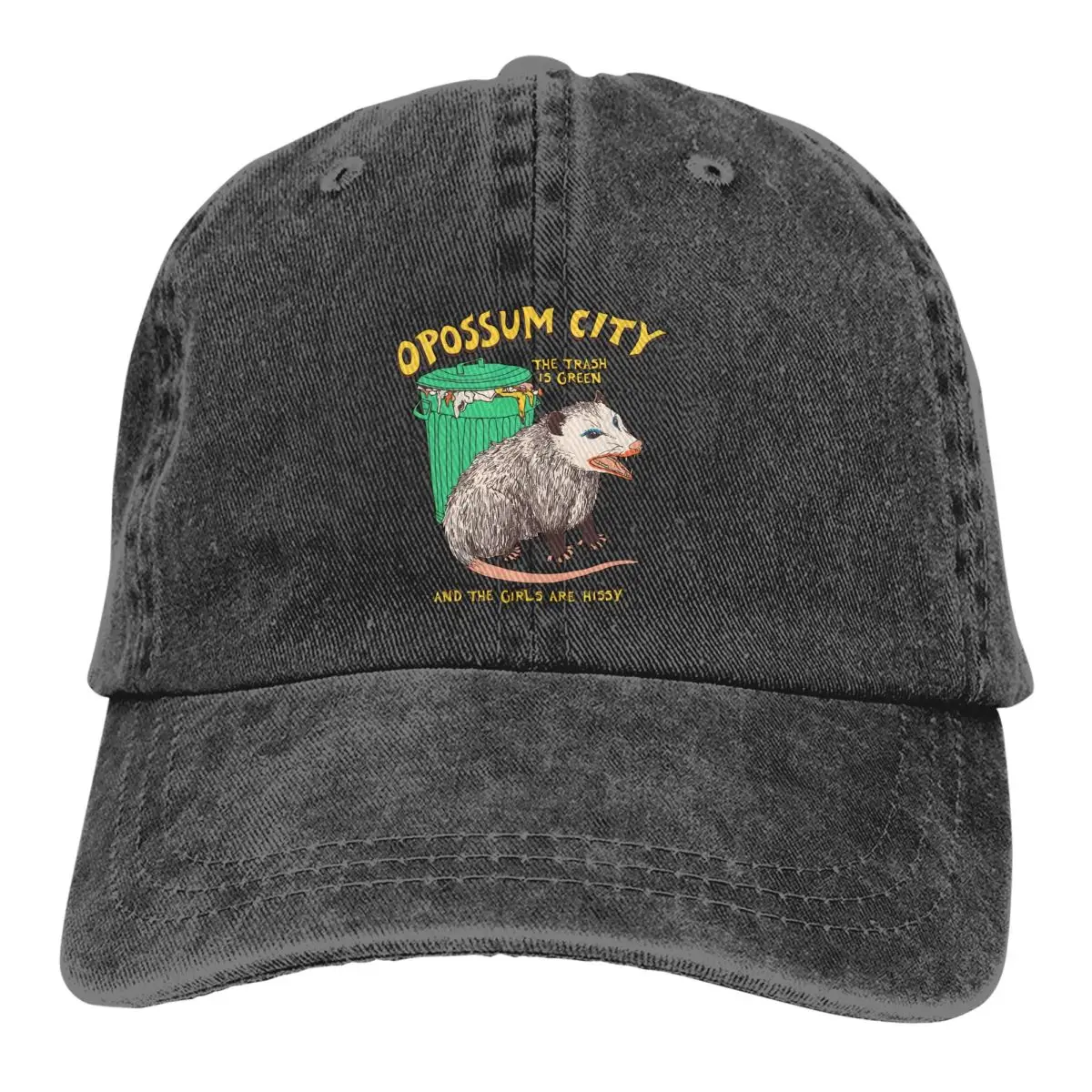 

Pure Color Dad Hats Opossum City Women's Hat Sun Visor Baseball Caps Opossum Peaked Cap