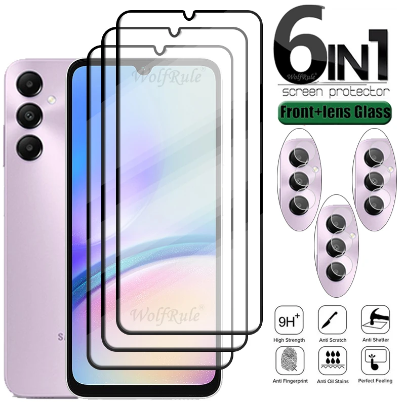 6-In-1 Per Samsung Galaxy A15 Glass Samsung A15 Glass Screen Protector Samsung A14 A04S A34 A23 A22 A24 A05 A05S A15 Lens Glass