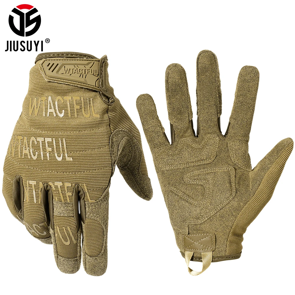 Camo Work Gloves Summer Men Breathable Outdoor Sports Fishing Hunting Cycling Anti-Slip Women Full Finger Touch Screen Mittens 1pair cycling anti slip full finger gloves mtb bike gloves pad men women breathable anti shock sports warm gloves bicycle gloves