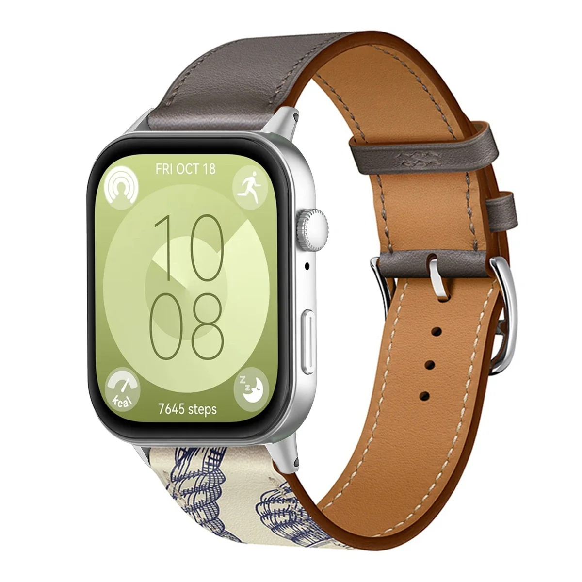 Premium PU Leather Sport Wristband Bracelet - Universal Smartwatch Replacement Strap