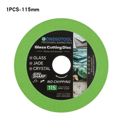 Ultra - Thin Diamond Glass Cutting Disc - For Polishing and Precision Cutting (115x22.23mm)
