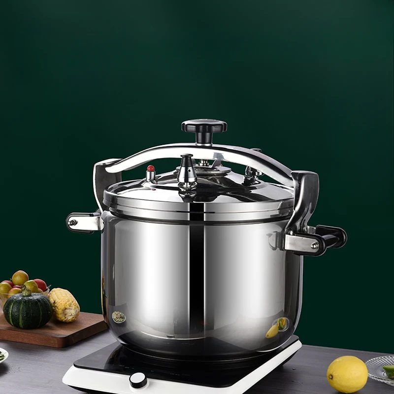 ZJEXJJ Commercial pressure cooker explosion-proof cooker,internal  large-capacity cooker,aluminum double safety lock,suitable for cooking at