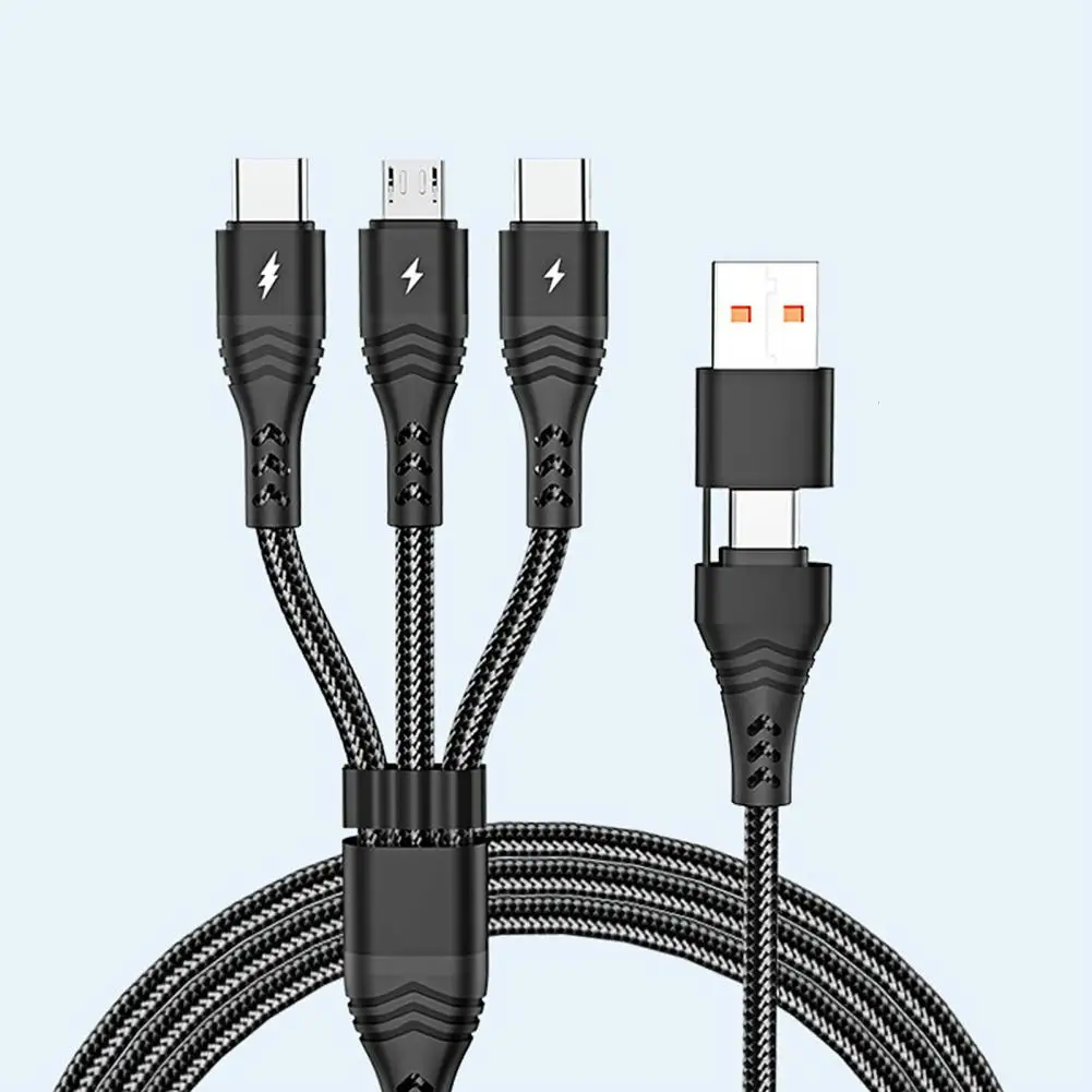 

Data Line Stable Stable Output Braided Six-In-One USB Type-C Charging Cable