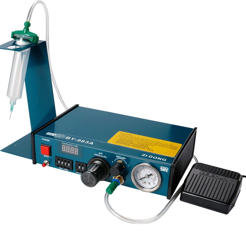 Glue Dispenser Machine Liquid Semi Automatic Dispensing 983A 220V Auto ...