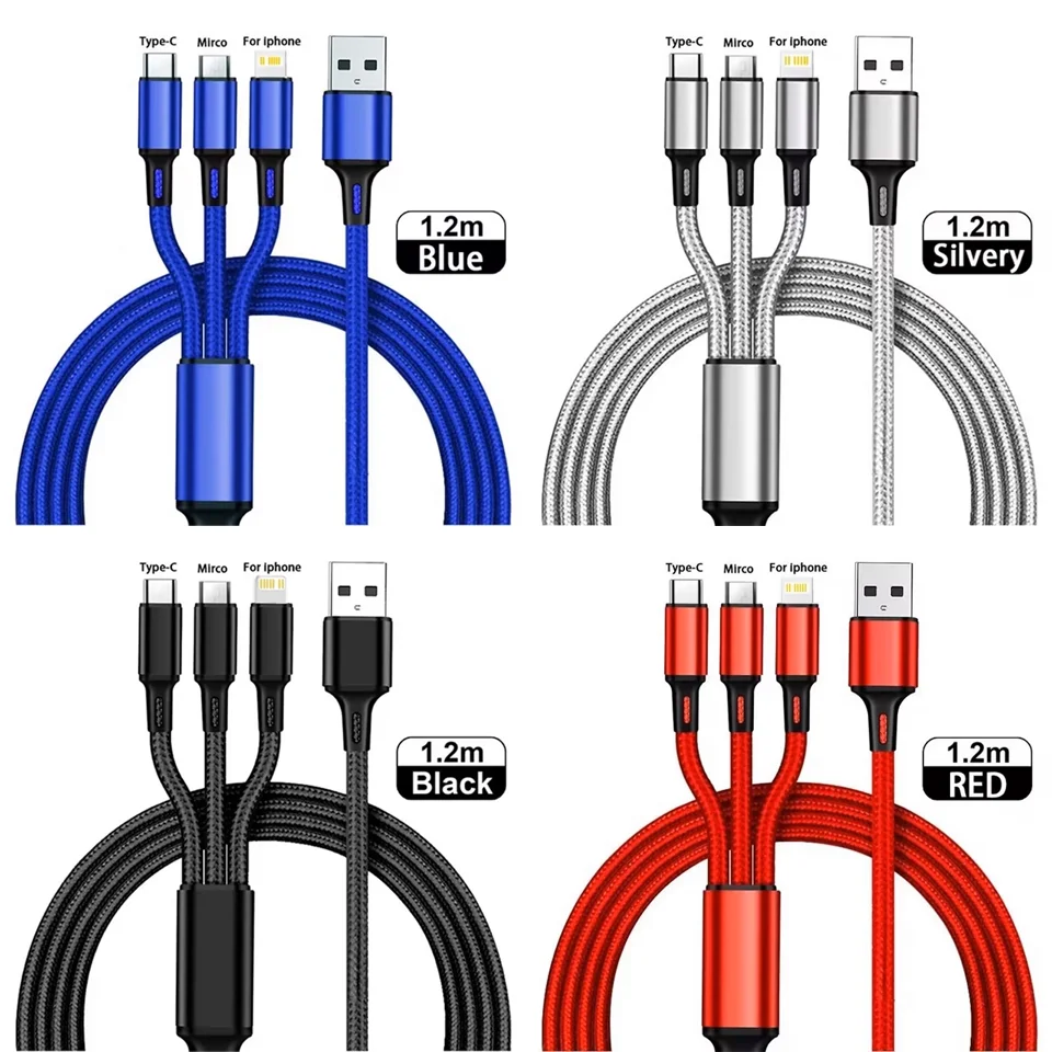aceyoon 240W Multi Cavo di Ricarica 4 in 1 Caricatore USB Ricarica Multiplo,1.2M USB C/A a Lighting/USB C Cavo di Ricarica con Luce LED RGB per iPhone 16 15 14 per iPad aceyoon 240W Multi Cavo di Ricarica 4 in 1 Caricatore USB Ricarica Multiplo,1.2M USB C/A a Lighting/USB C Cavo di Ricarica con Luce LED RGB per iPhone 16 15 14 per iPad
