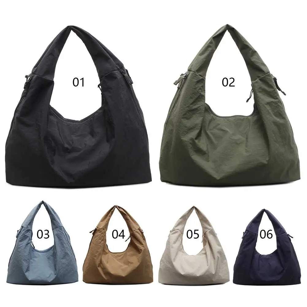 Women Simple Shoulder Bag Large Capacity Casual Tote Handbag Trendy Shoulder Bag Slouchy Top Handle Bag Female Dating Bag