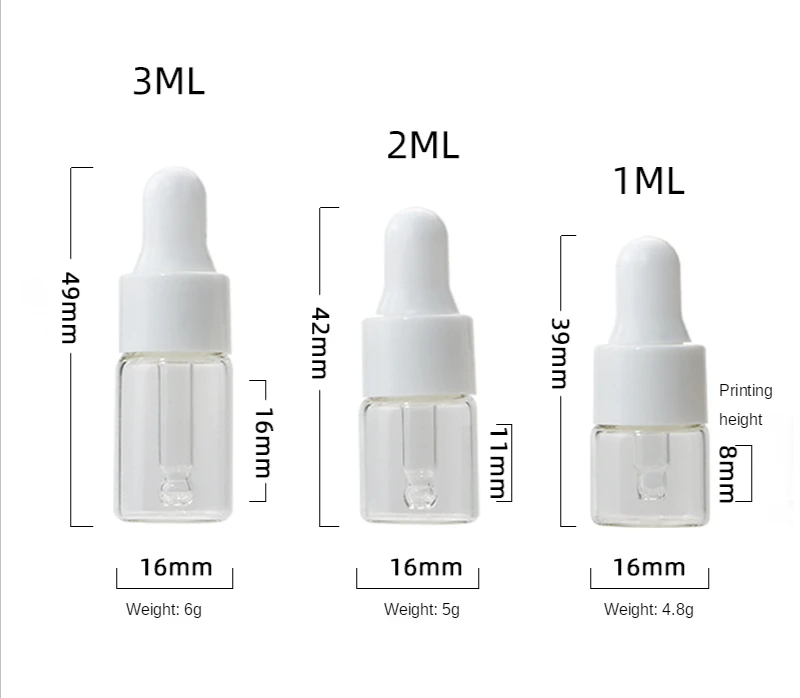 25 Bottigliette Contagocce 3ml - Per Oli Essenziali, Trasparenti Con Pipetta, Ideali Per Viaggio - Foto 11