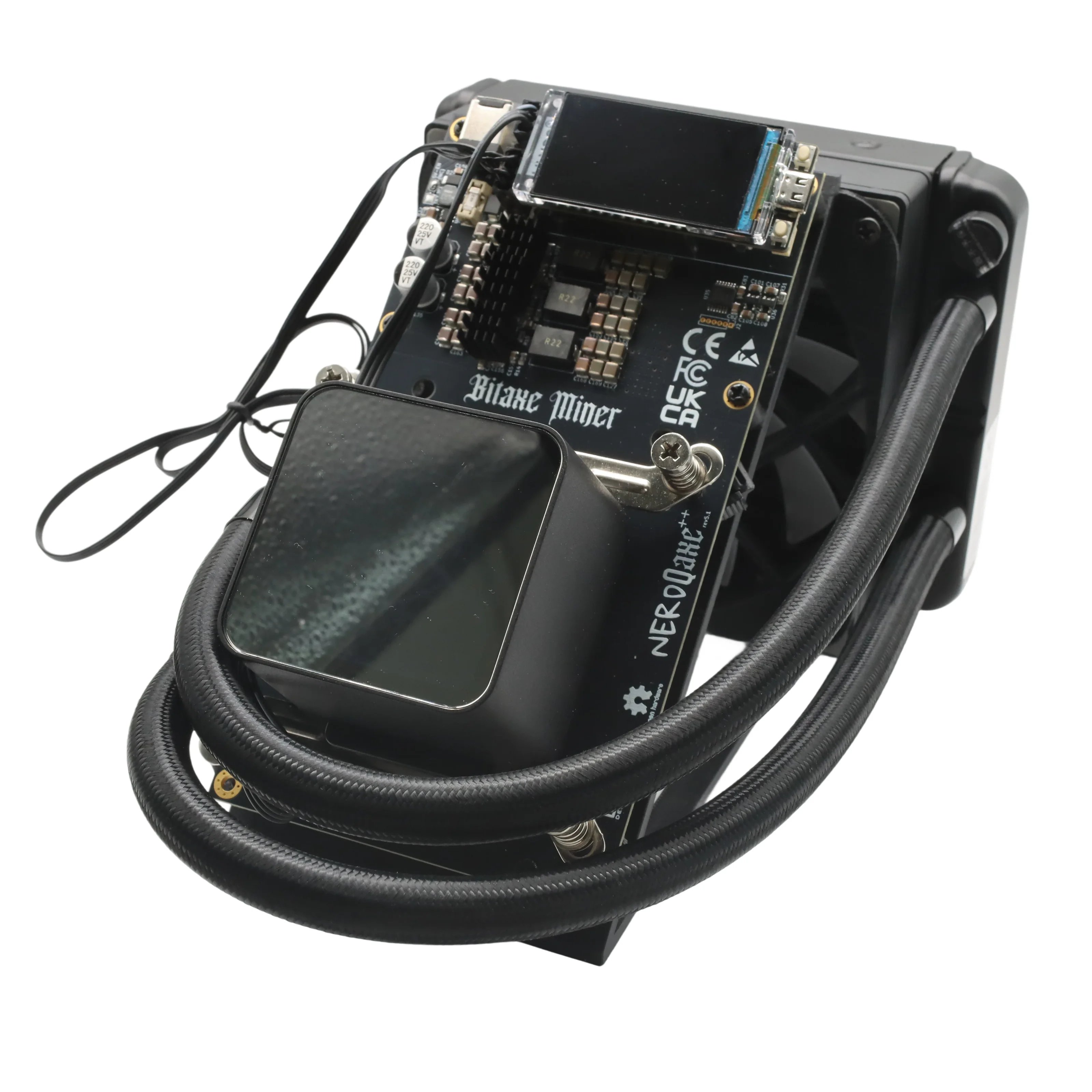 NerdQAxe++ Hydro 4.8Th/s 75W Super Slient Water cooling