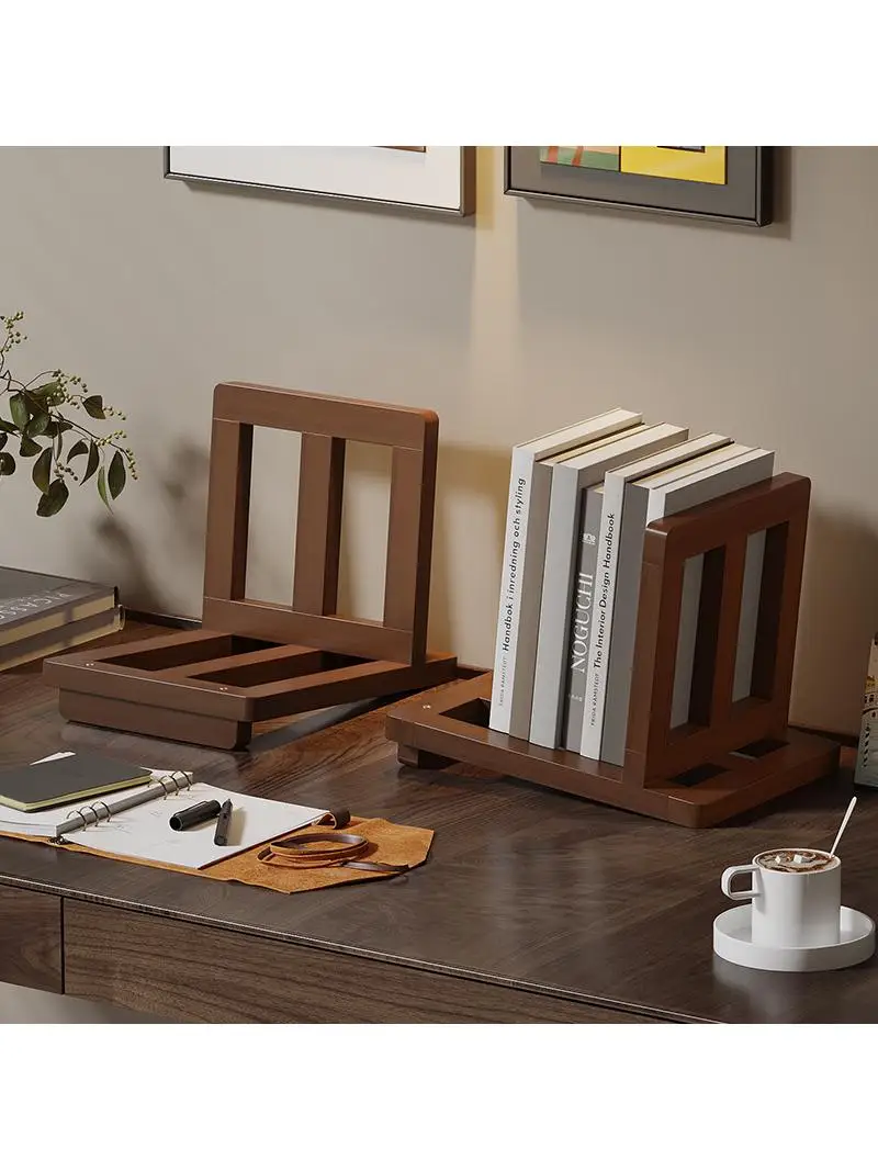 Simple Office Desktop Bookshelf Divider Student Children's Small Storage Rack Desk Organizer Easy to Assemble Desktop Partition - 4