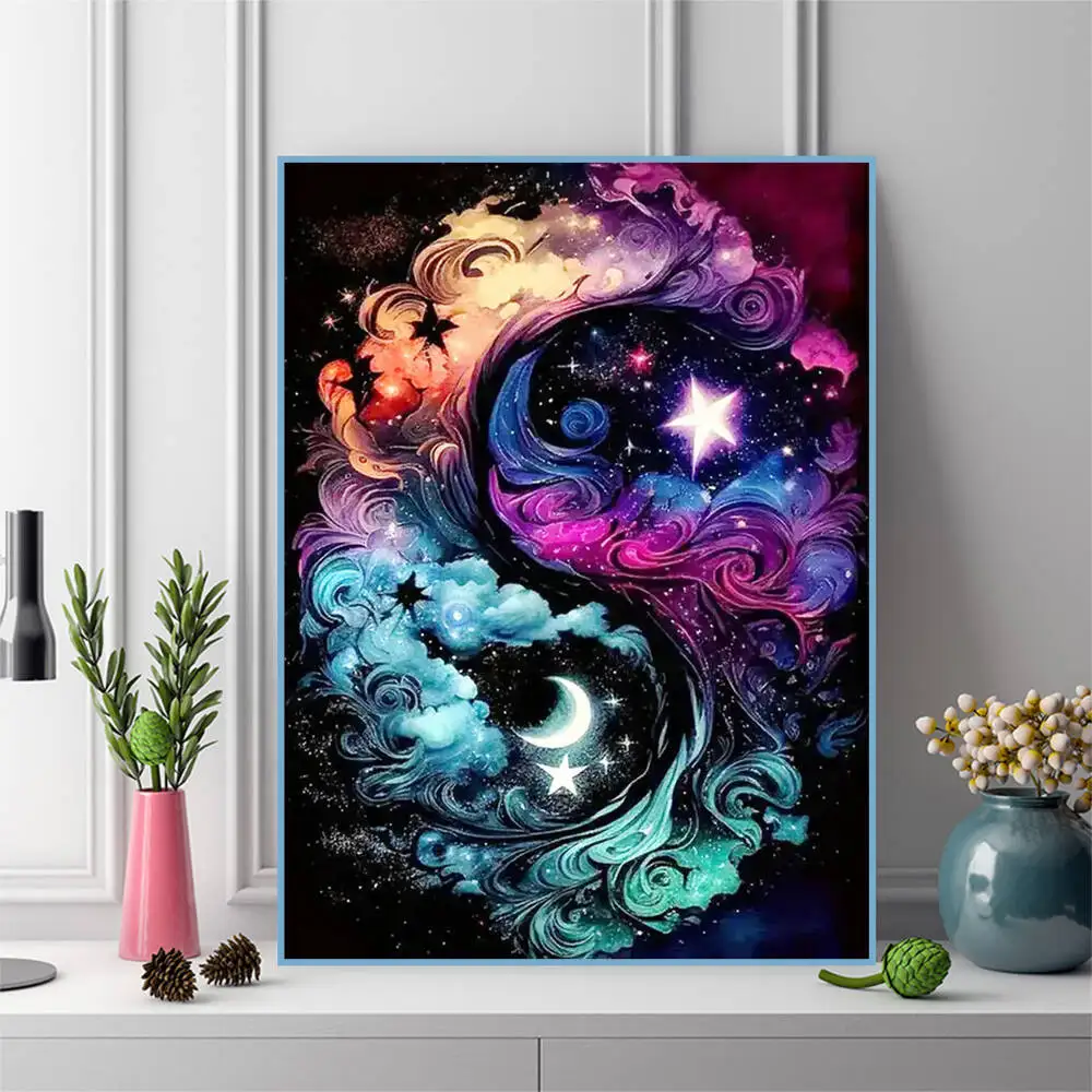DIY Diamond Painting Moon Landscape 3