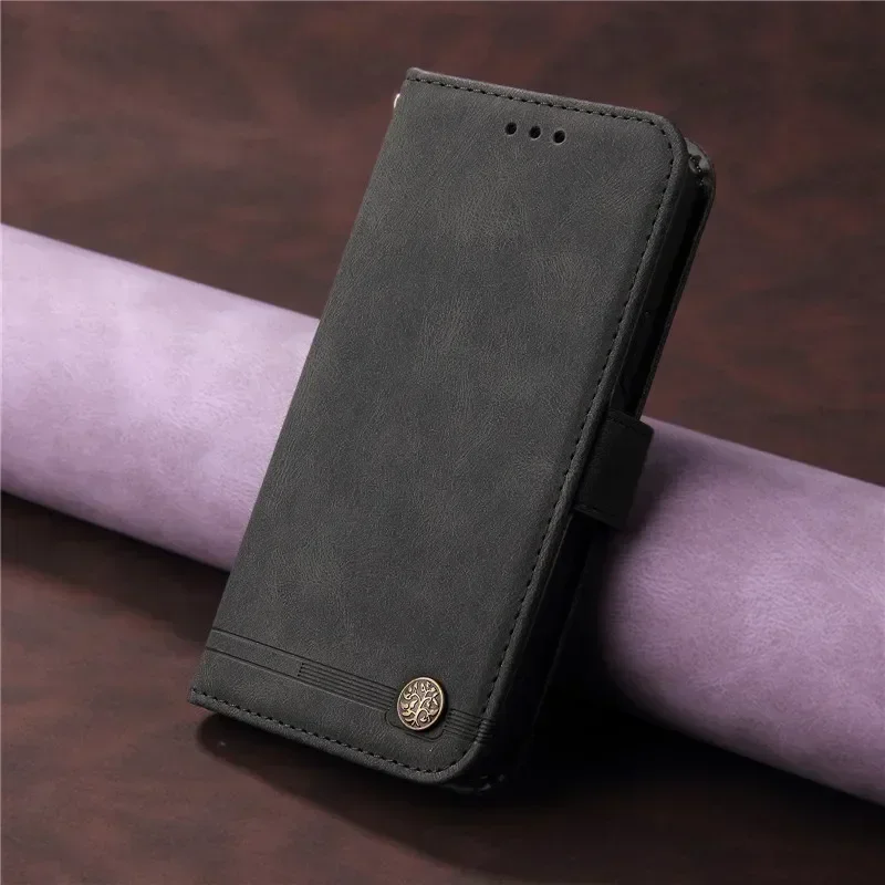 Premium Lanyard Wallet Phone Case with Magnetic Flip Stand - Leather Cover