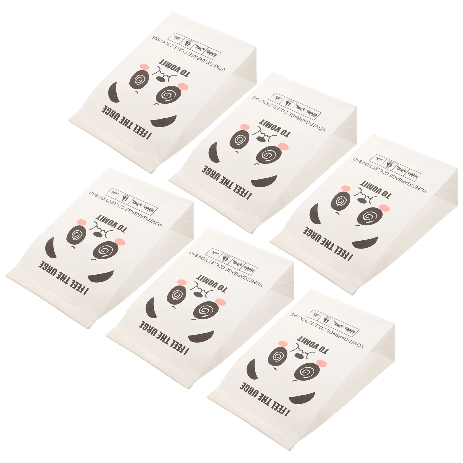 

Vomit Bag Wastes Bags Outdoor Travel Emesis Trash Cleaning for Traveling Disposable Throw up Car Garbage Paper Adults