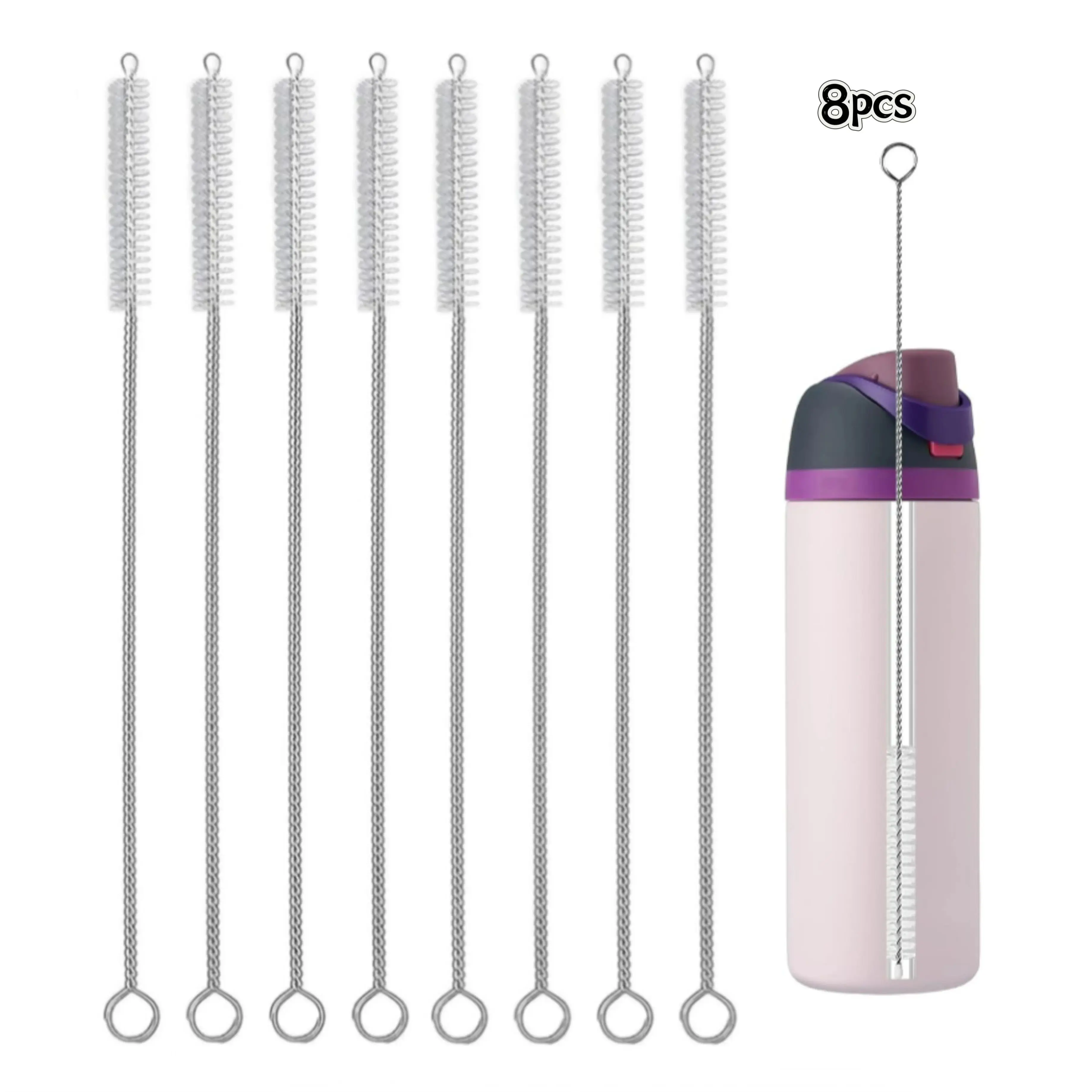 Lot De 12 Brosses De Nettoyage Pour Paille, Petite Brosse De