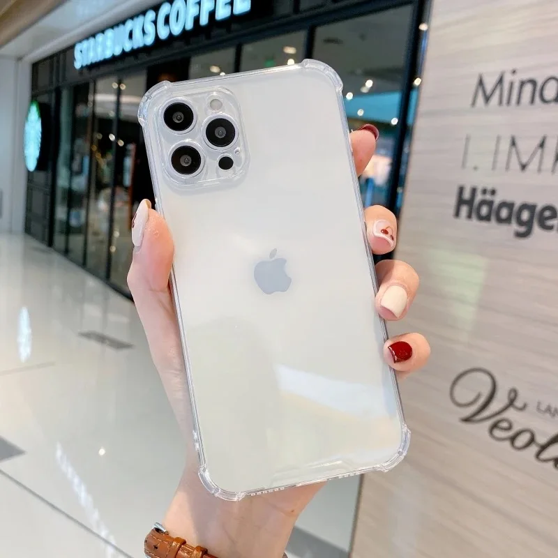 Candy Color Ultra-Thin Airbag Shockproof Transparent Case