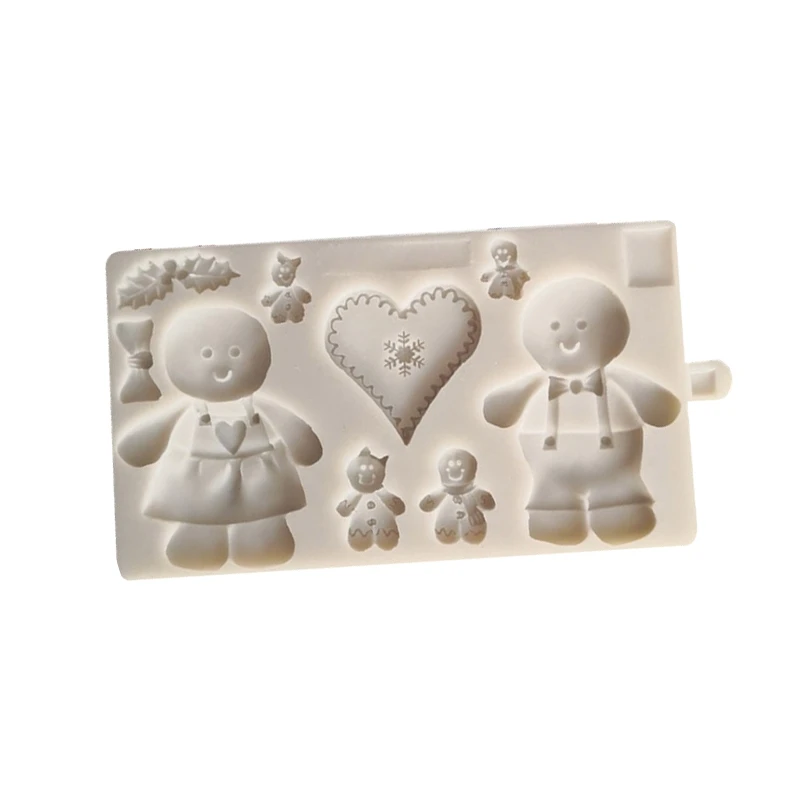 

1 шт. Рождественский бант сердце силиконовый инструмент для украшения помадки Рождественская силиконовая форма