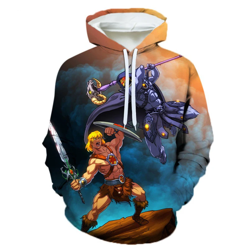 thumbnail image 1 of Sudadera con capucha de He Man y los Masters of The Universe con estampado 3D de anime para hombre y mujer, sudaderas de gran tamaño, jerséis para niños, chándales, 1 of 4
