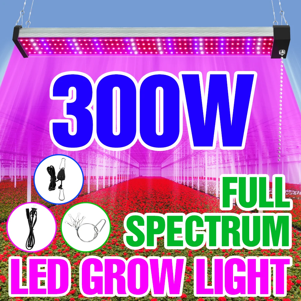 Светодиодсветильник фитолампа полного спектра для выращивания растений, 110 В светодиодсветильник фитолампа полного спектра для выращивания растений 50 100 200 вт 220 в