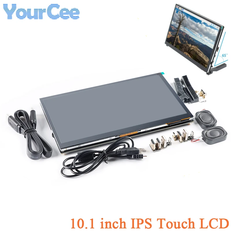 

10.1 inch HDMI Touch Screen LCD Display Module 10.1" 1024X600 IPS HD Full Viewing Angle or Raspberry Pi 4 Model B/3B+/PC