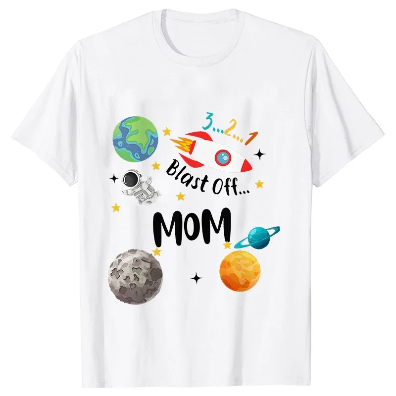 Space Birthday Shirt Planets Rocket Ship Astronaut Birthday