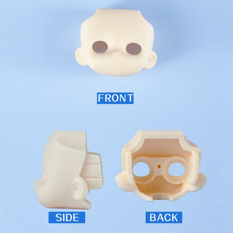 Milky White YMY Doll Replacement Head Face GSC Face Eye OB11 Elf Ear Cat Face Accessories For Obitsu 11, P9, Penny, Nendoroids 6
