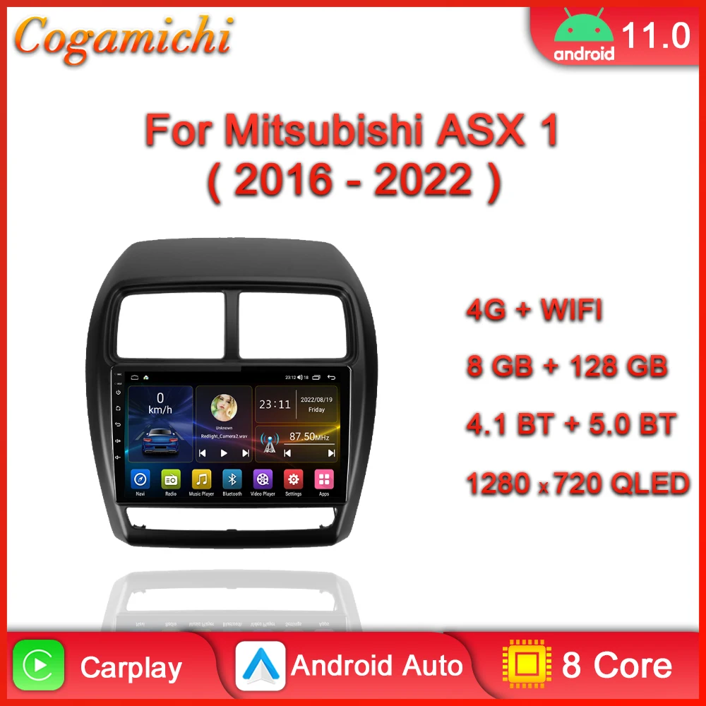 Slutning Odysseus Indlejre Car Radio Android For Mitsubishi ASX 1 2016 2017 2018 2019 2020 2021 2022  Multimedia Video Player GPS Navigatio Carplay Stereo