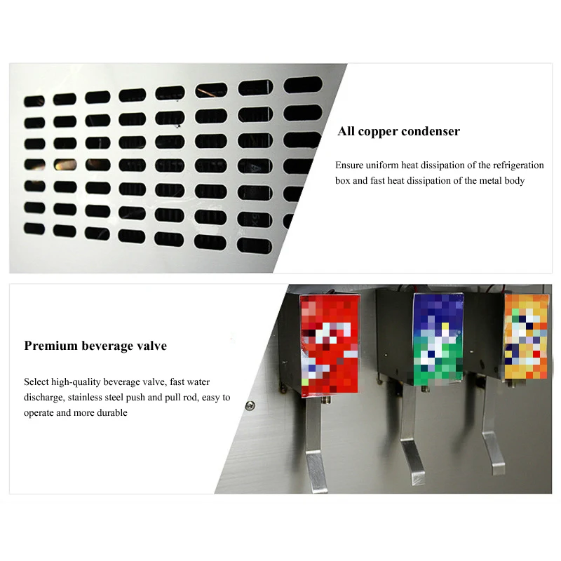 Cola Dispenser Customizable Automatic Making Vending Machine Soft Drink Soda Fountains Dispenser Carbonated Beverage Cup Splitte 5
