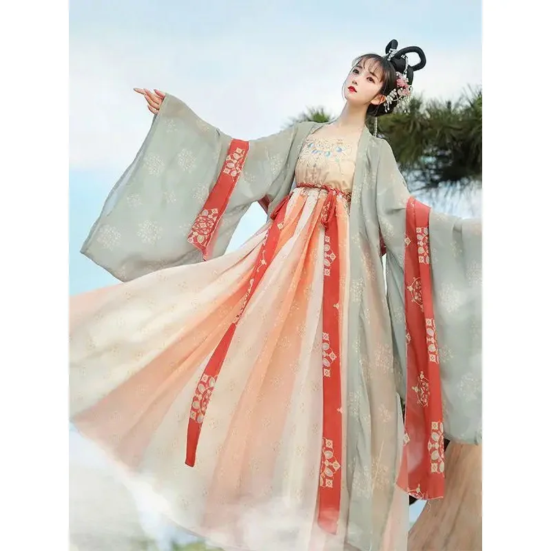 

Ancient Chinese Costume Fairy Hanfu Dress Women Elegant Traditional Chinese Tang Suit Girl Noble Princess Costume Folk Dance