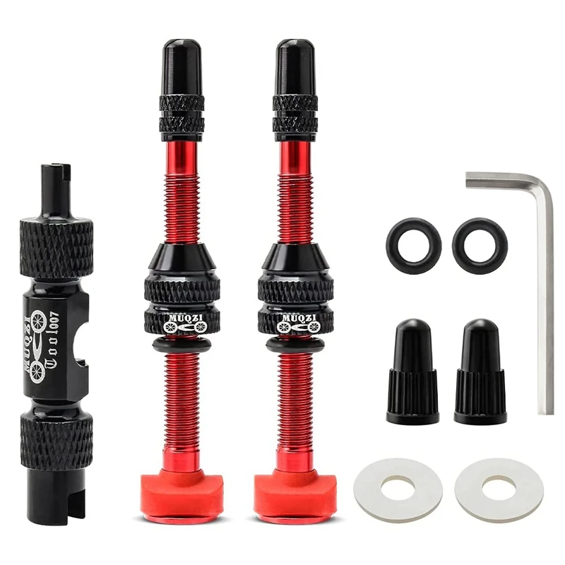 MUQZI Tubeless Valve Stem Kits Tubeless Presta Valve Stem Kit With