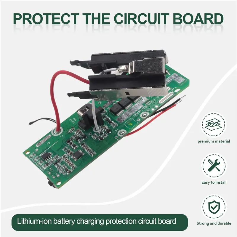 ABT-Li- 배터리 충전 보호 회로 기판 PCB 교체용 Ryobi 18V P108 RB18L40 멀티미터 멀티툴 간편 설치