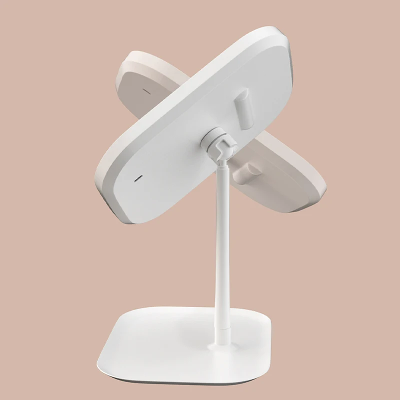 LED Light European Makeup Mirror Desktop Folding Makeup Mirror With Light Fill-in Desktop Vanity